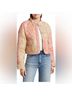 7 For All Mankind Print Pink Orange Jacket Size M - photo 5