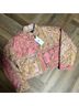 7 For All Mankind Print Pink Orange Jacket Size M - photo 6