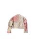 7 For All Mankind Print Pink Orange Jacket Size M - photo 2