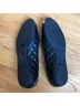 Tory Burch 100% Leather Solid Graphic Black Gold Flats Size 7 - photo 9