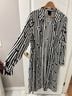 Disney 100% Rayon Stripes Black White Jacket Size 1X - photo 7