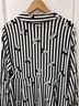 Disney 100% Rayon Stripes Black White Jacket Size 1X - photo 10