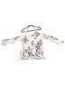 Torrid Floral White Multi Color Long Sleeve Blouse Size 1 - photo 2