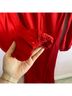 Astr 100% Polyester Solid Red Cocktail Dress Size S - photo 4