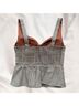 OLM Plaid Multi Color Sleeveless Blouse Size M - photo 3