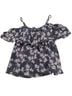Torrid Floral Black Pink Short Sleeve Blouse Size 1 - photo 1