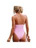 ASOS Graphic Checkered-gingham Pink White One Piece Swimsuit Size 12 - photo 2