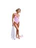 ASOS Graphic Checkered-gingham Pink White One Piece Swimsuit Size 12 - photo 4