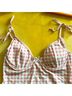 ASOS Graphic Checkered-gingham Pink White One Piece Swimsuit Size 12 - photo 6