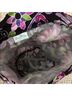 Vera Bradley 100% Cotton Floral Black Pink Makeup Bag One size - photo 3