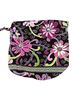 Vera Bradley 100% Cotton Floral Black Pink Makeup Bag One size - photo 1