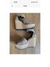 Stuart Weitzman 100% Suede Gray Sandals Size 5 - photo 4