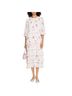 Ganni 100% Polyester Floral White Pink Casual Dress Size XS - photo 1