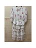 Ganni 100% Polyester Floral White Pink Casual Dress Size XS - photo 4