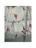Ganni 100% Polyester Floral White Pink Casual Dress Size XS - photo 9