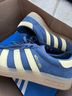 Adidas 100% Suede Blue Yellow Sneakers Size 10 - photo 3