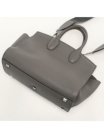 Salvatore Ferragamo Salvatore Ferragamo FERRAGAMO Ferragamo Tote Bag 21 4493 2WAY Gancini Women's Gray (view 2)