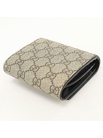 Gucci GUCCI Bi-fold Wallet 598587 Medium Double G Women's Beige (view 2)