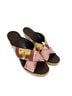 Tory Burch Gold Red Tan Sandals Size 9 - photo 1