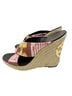 Tory Burch Gold Red Tan Sandals Size 9 - photo 4