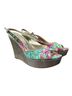 Lilly Pulitzer Floral Pink Green Wedges Size 9 1/2 - photo 1
