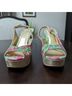 Lilly Pulitzer Floral Pink Green Wedges Size 9 1/2 - photo 4