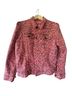 Mother Animal Print Multi Color Denim Jacket Size M - photo 1
