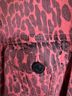 Mother Animal Print Multi Color Denim Jacket Size M - photo 6
