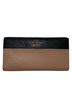 Kate Spade New York 100% Leather Color Block Black Brown Wallet One size - photo 1