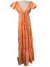 A.L.C. 100% Polyester Orange Casual Dress Size 0 - photo 1