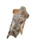 Tory Burch 100% Cotton Floral Tan Ivory Scarf One size - photo 2