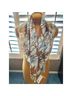 Tory Burch 100% Cotton Floral Tan Ivory Scarf One size - photo 4