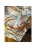 Tory Burch 100% Cotton Floral Tan Ivory Scarf One size - photo 5