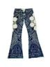 Free People Floral Blue White Jeans Size 26 - photo 1