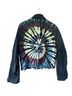 Levi's Tie-dye Black Multi Color Denim Jacket Size M - photo 2