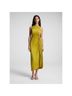 A.L.C. 100% Polyester Solid Stripes Green Yellow Cocktail Dress Size 8 - photo 4