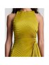 A.L.C. 100% Polyester Solid Stripes Green Yellow Cocktail Dress Size 8 - photo 13