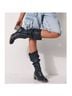 Free People 100% Leather Blue Boots Size 6 - photo 4