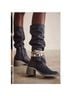 Free People 100% Leather Blue Boots Size 6 - photo 3