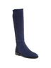 Stuart Weitzman 100% Suede Color Block Blue Boots Size 4 - photo 1