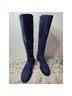 Stuart Weitzman 100% Suede Color Block Blue Boots Size 4 - photo 4