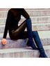 Stuart Weitzman 100% Suede Color Block Blue Boots Size 4 - photo 5