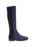 Stuart Weitzman 100% Suede Color Block Blue Boots Size 4 - photo 6