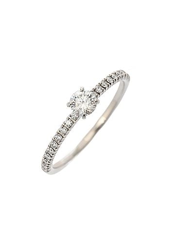 Cartier CARTIER Etincelle de Cartier Diamond 0.21ct E-VVS1-VG #49 CRN4744247 Women's Pt950 Platinum Ring A Rank Used Ginzo (view 2)