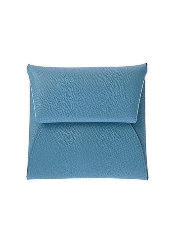 Hermès HERMES Bastia Celeste W stamp (circa 2024) Women's Veau Epsom Wallet/Coin Case A Rank Used Ginzo (view 2)