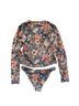 The Great. Floral Blue Tan Two Piece Swimsuit Size S - photo 2