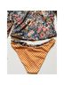 The Great. Floral Blue Tan Two Piece Swimsuit Size S - photo 6