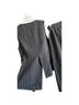 Dissh Stripes Black Brown Linen Pants Size 4 - photo 15