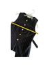 Dissh Stripes Black Brown Linen Pants Size 4 - photo 9