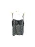 Cacique Floral Black Sleeveless Blouse Size 26 - photo 1